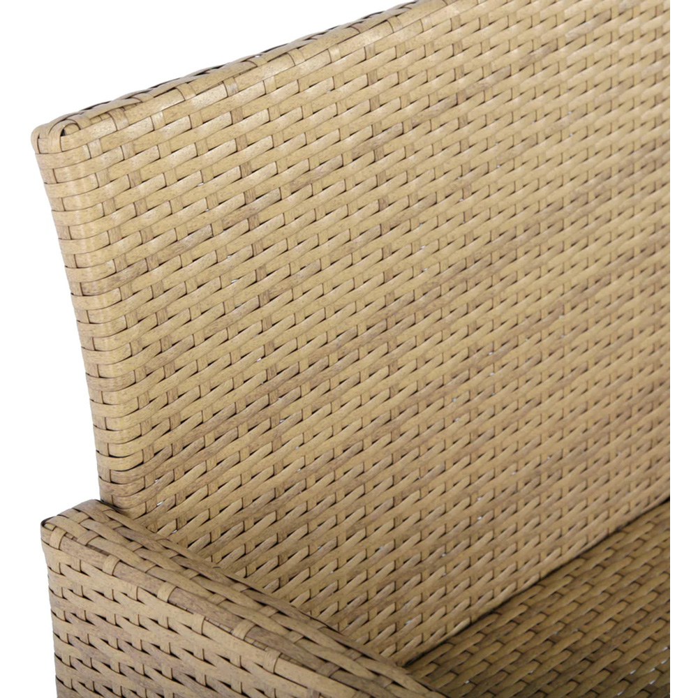 HGD Thalia 8 Seater Brown Rattan Garden Corner Dining Sofa Set with Plywood Table Image 7