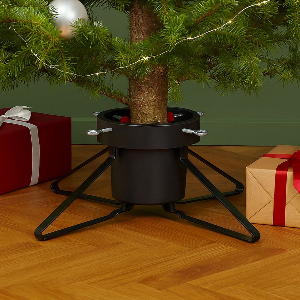 Neo Black Real Christmas Tree Stand with Metal Base Image 2