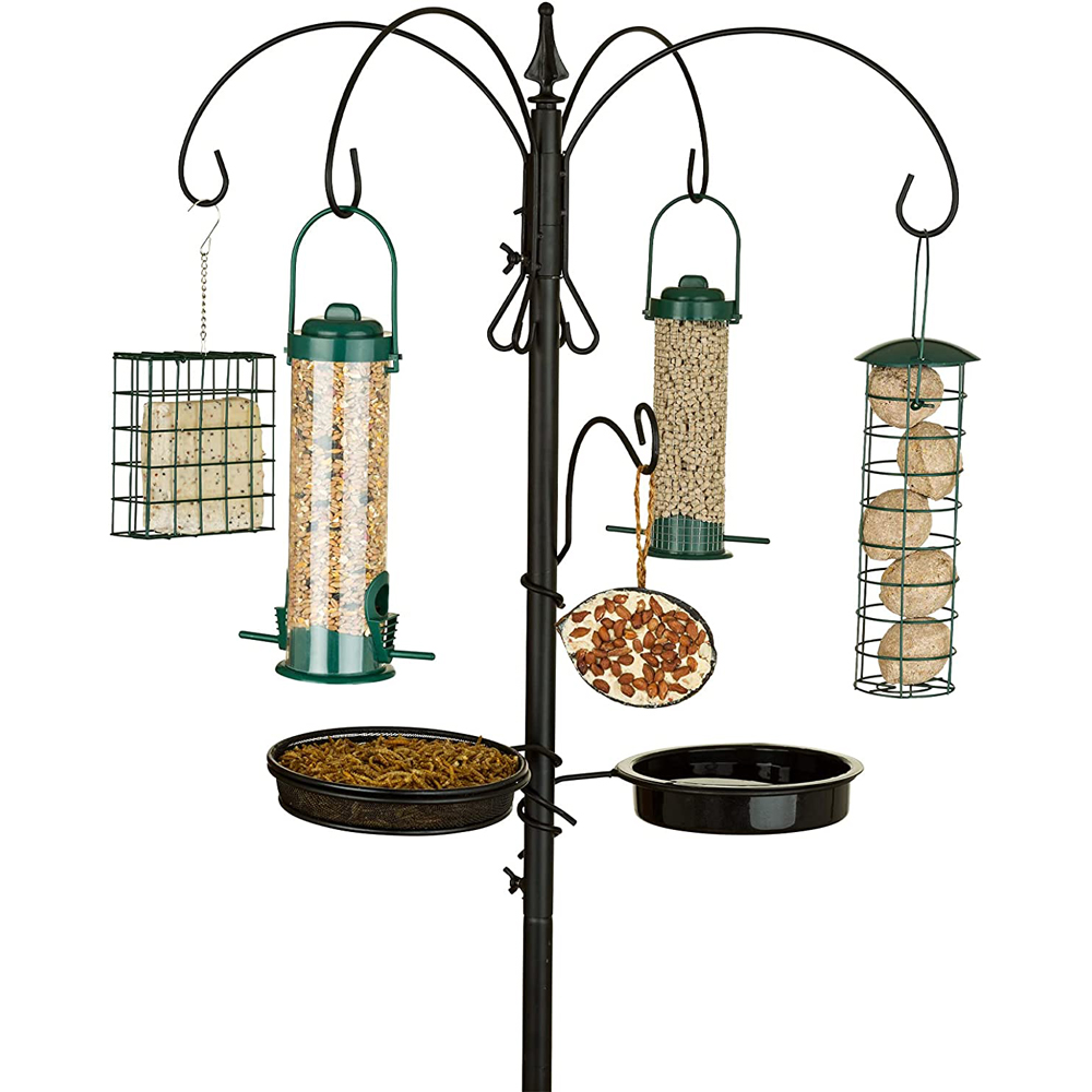 SA Products Premium Bird Feeding Station with 4 Feeders Image 4