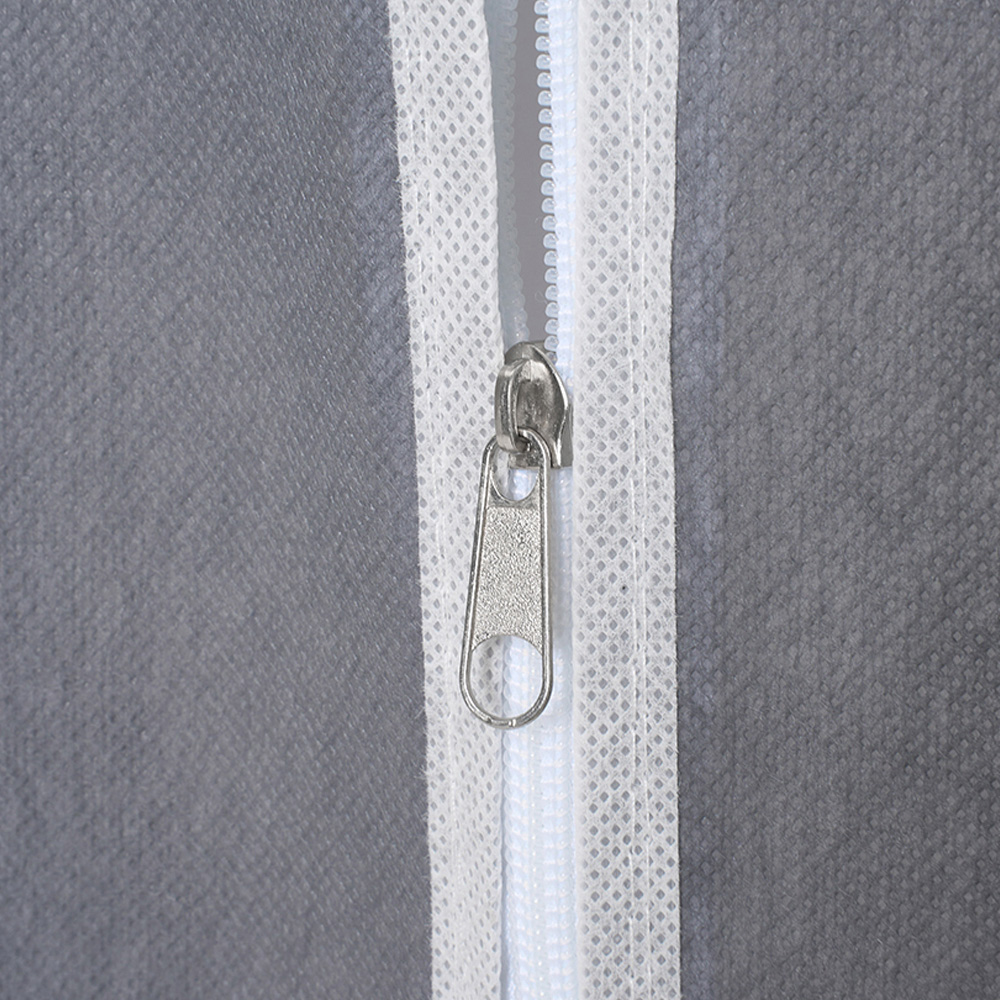 Living and Home 3 Drawer Silver Portable Non Woven Fabric Wardrobe Image 4