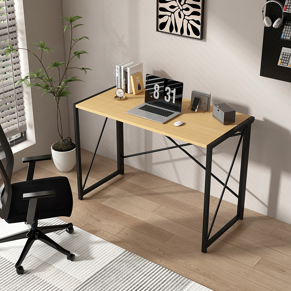 Miami Folding Computer Desk Natural Image 5