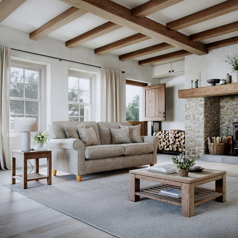 Sinatra 2 Seater Medium Glory Beige Sofa Image 3