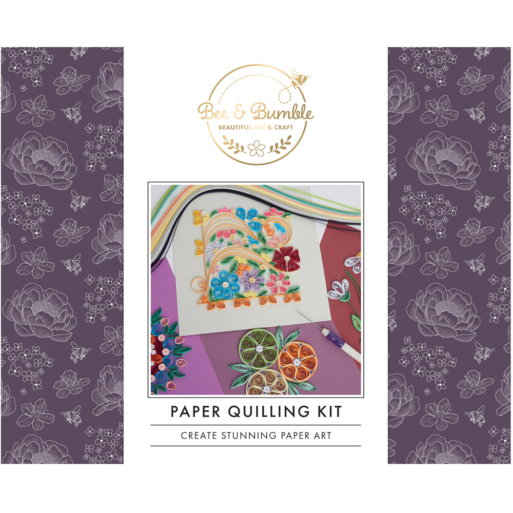 Bee & Bumble Multicoloured Paper Quilling Craft Kit Image 1