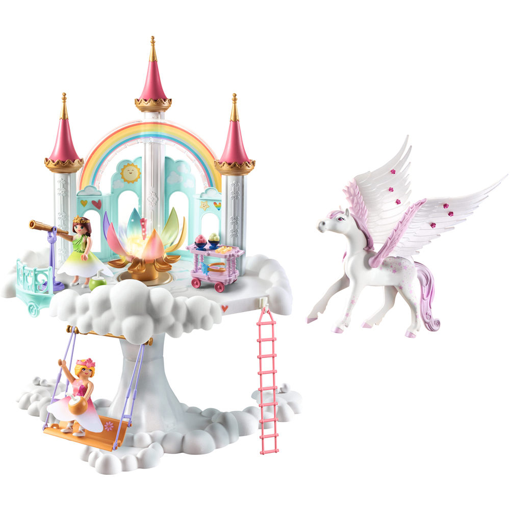 Playmobil Rainbow Castle in the Clouds Playset 114 Piece Image 3