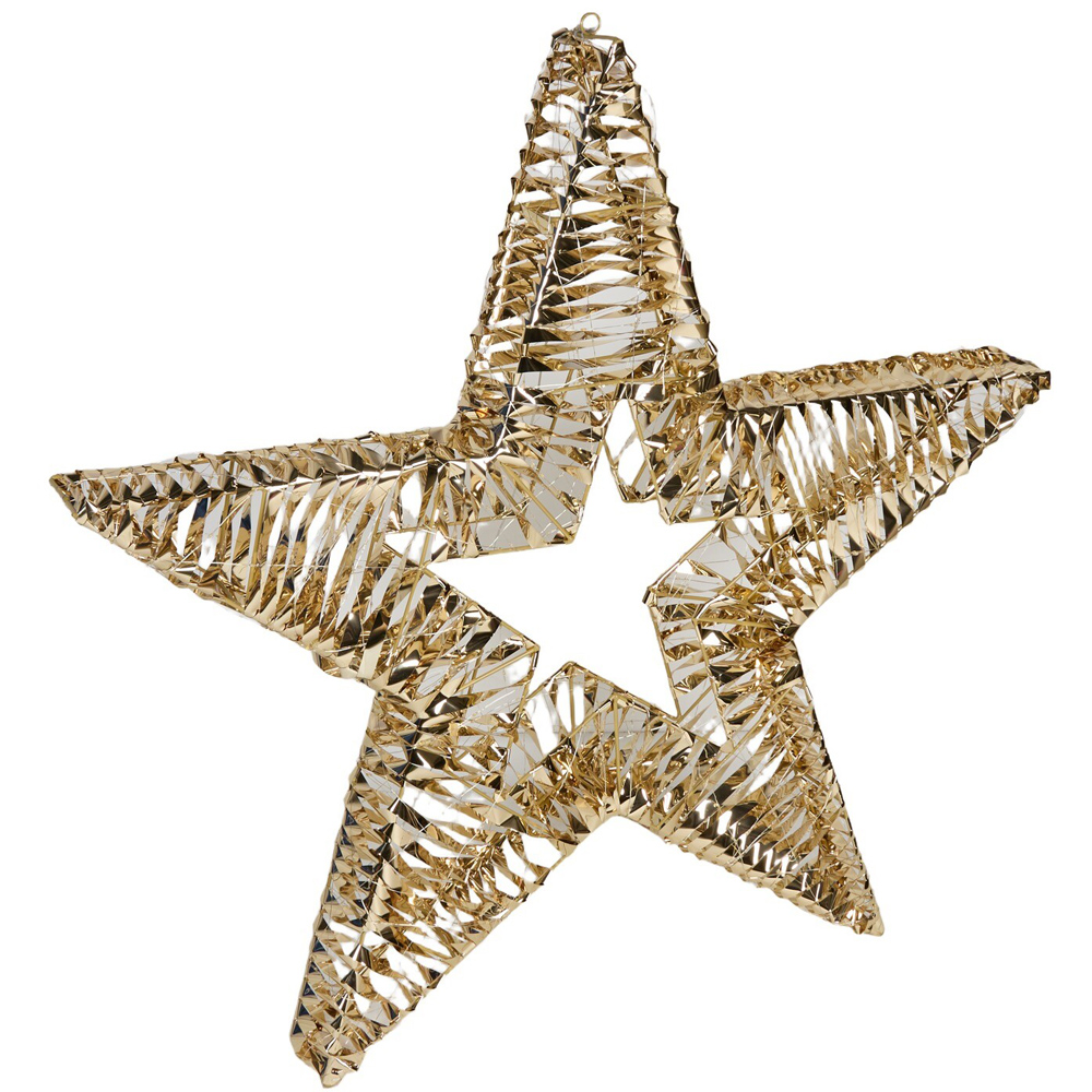 Extra Large LED Star Decoration Gold Image 3