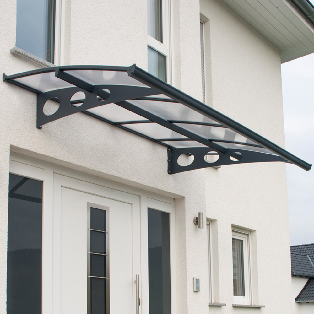 Palram Canopia Herald 2230 Grey Mist Door Canopy 2.2 x 1.4m Image 1