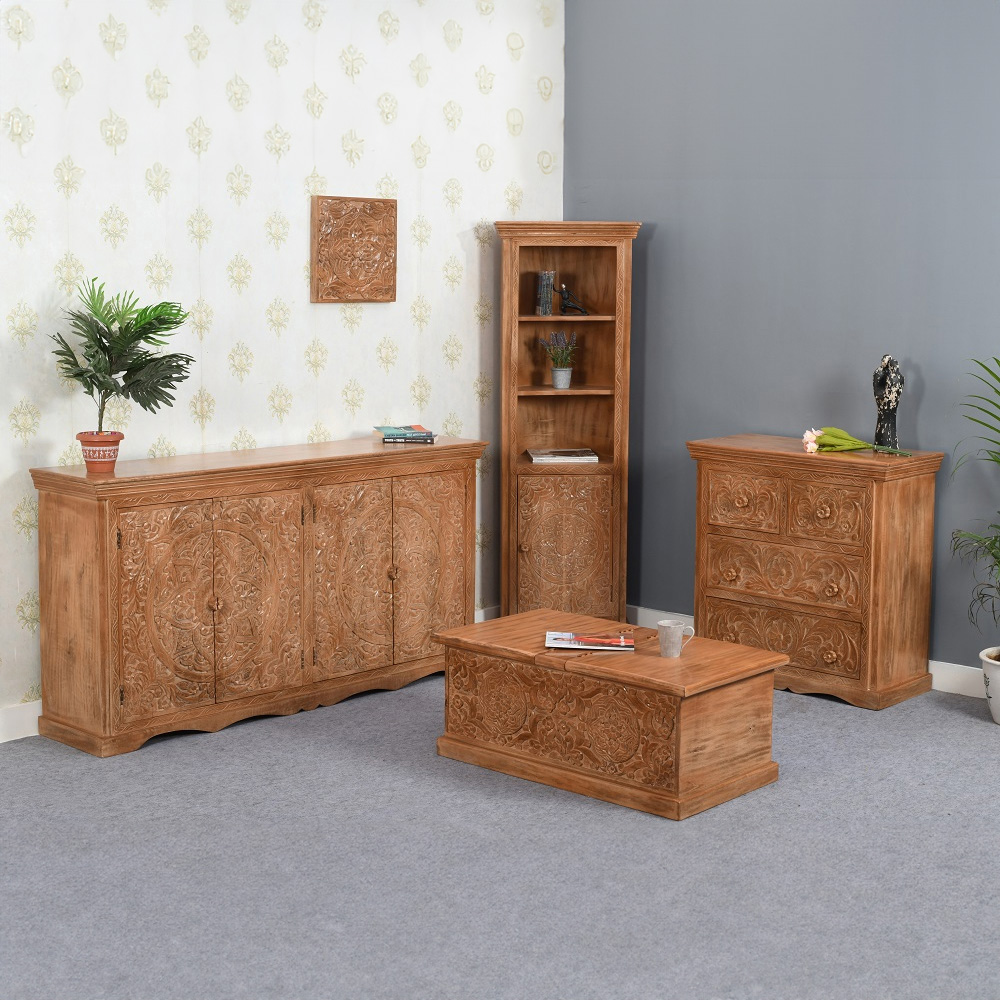 Brooklyn Adair 4 Door Mango Wood Sideboard Image 7