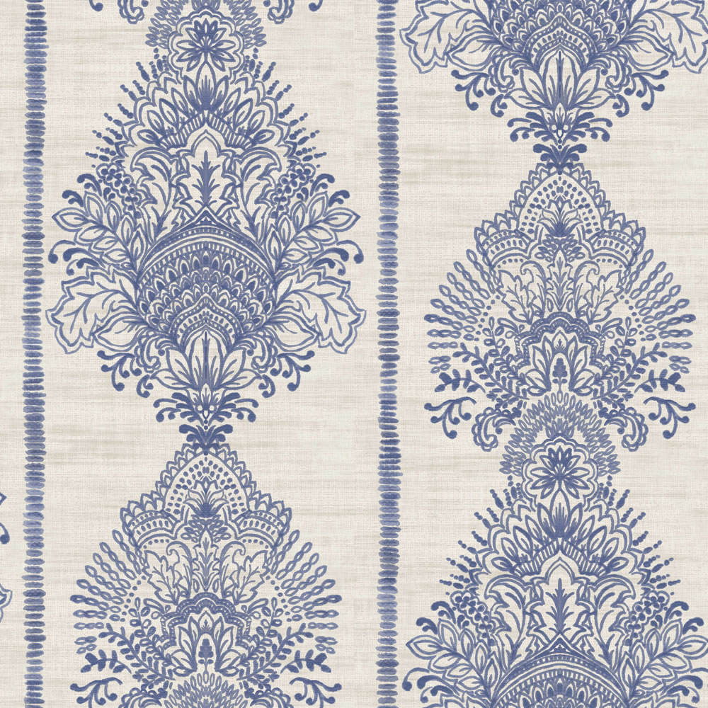 Arthouse Wallpaper Silk Road Indigo Blue Image