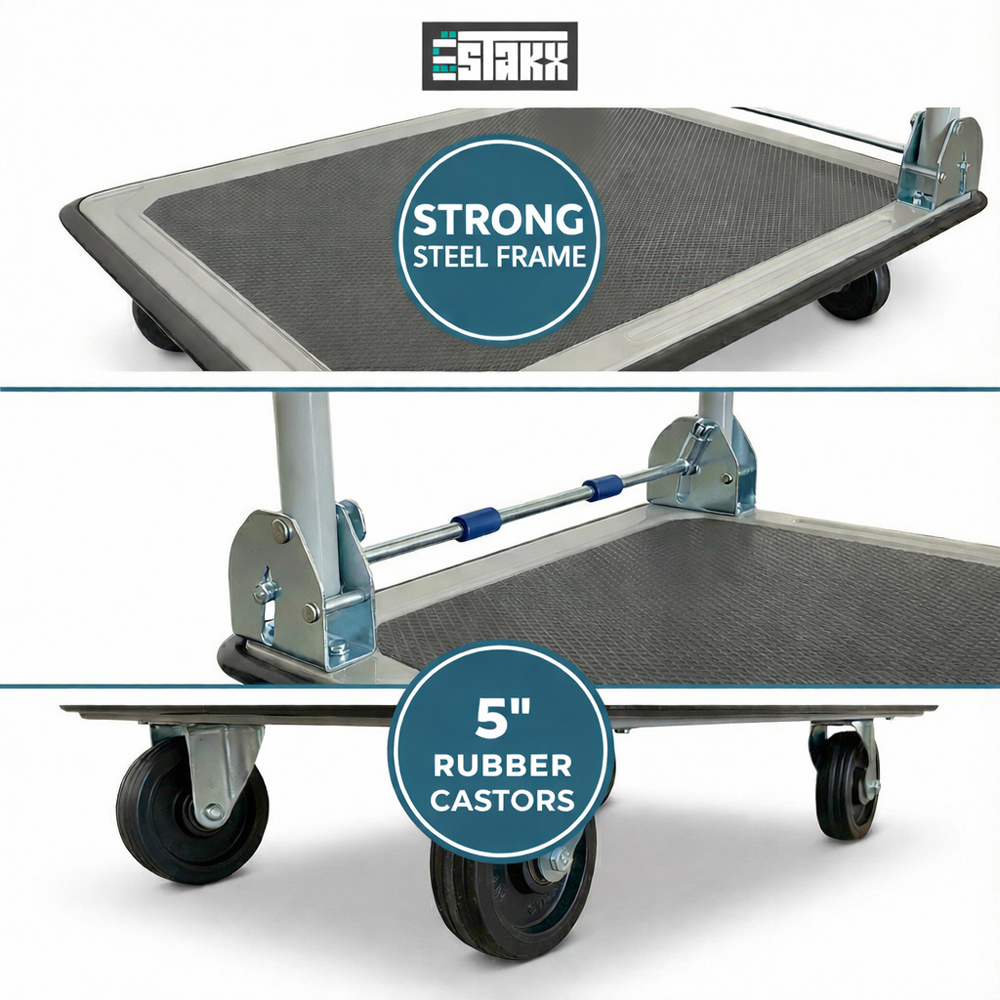 House Of Home Foldable Platform Hand Trolley 300kg Image 4