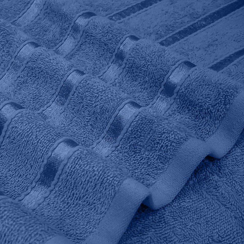Smart Living Boston 8 Piece Royal Blue and Navy Towel Bale Set Image 4