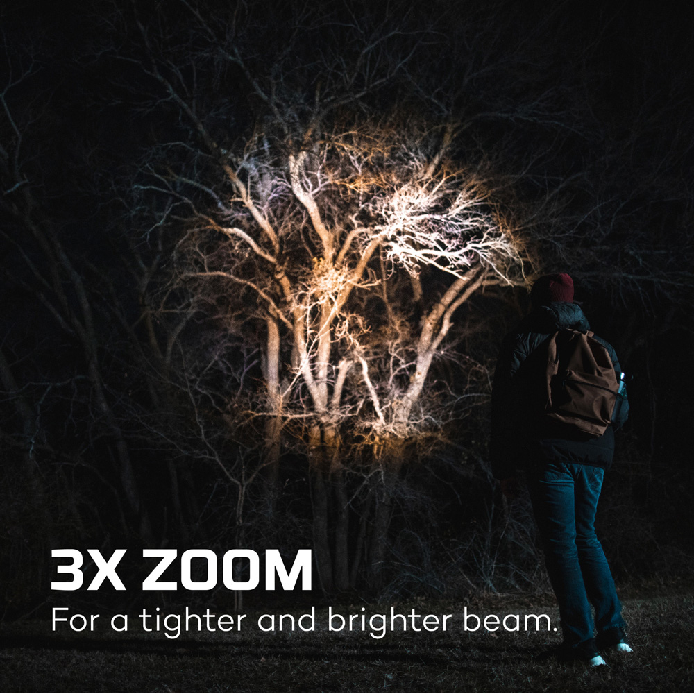 Nebo Newton 1000 1000 Lumens Handheld Flashlight with 3x Zoom AA Batteries and Magnetic Base Image 7