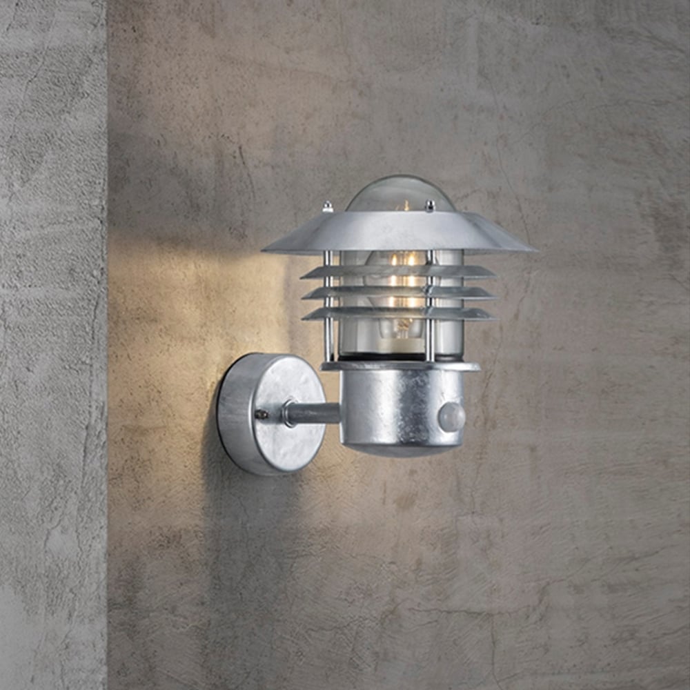 Nordlux Vejers Galvanised Sensor Wall Light Image 2