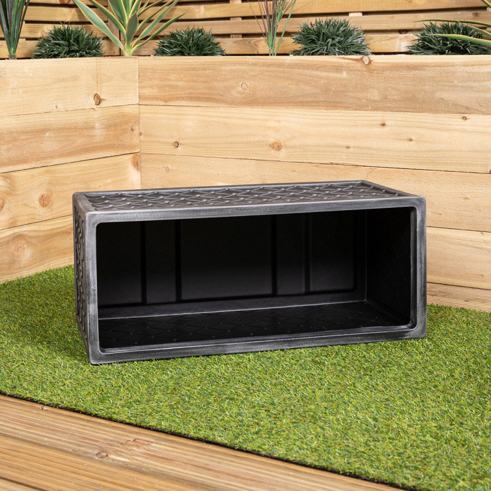 Samuel Alexander Lazio Grey Pewter Garden Planter 70cm Image 4