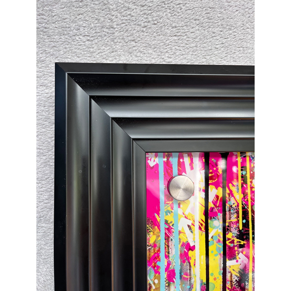 Splashbax All You Need is Love Black Premium Gallery Frame LED Neon Wall Art Image 3