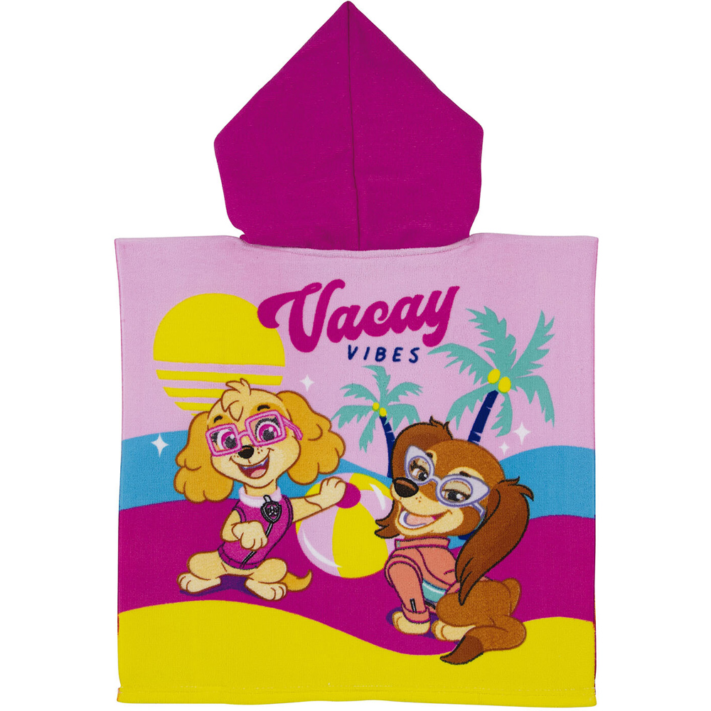 Paw Patrol Towel Poncho - Pink Image 3