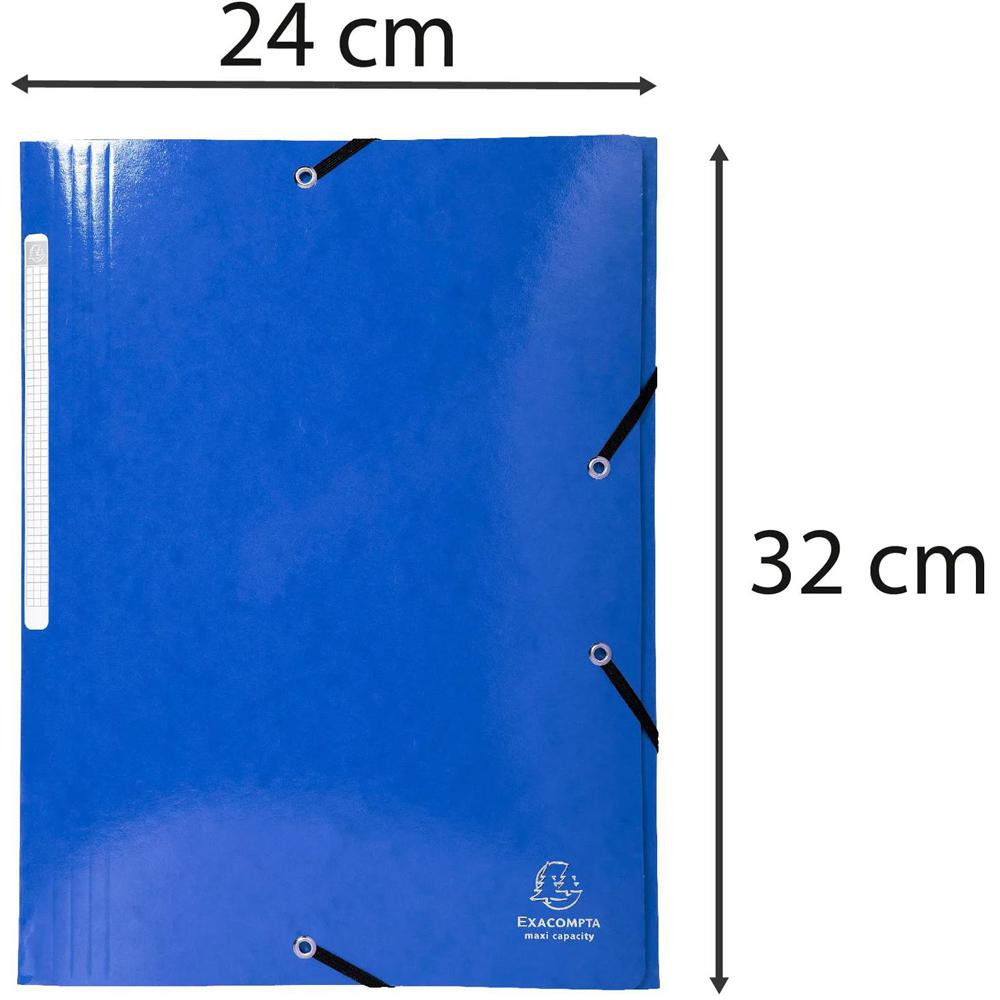 Exacompta Iderama A4 Assorted Colour Elasticated 3 Flap Folder 25 Pack Image 9
