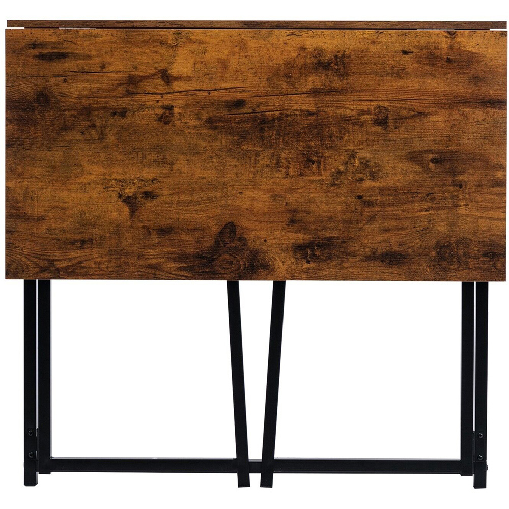 Boston Foldable Computer Desk Walnut Image 4