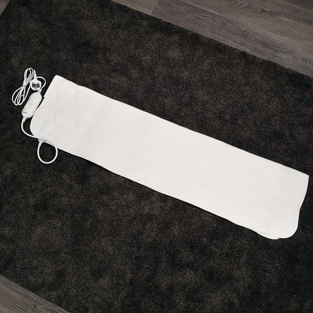Samuel Alexander Double White Electric Blanket Throw 35W Image 2