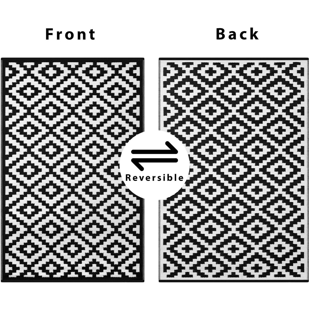 Green Decore Nirvana Black and White Outdoor Rug 270 x 360cm Image 6