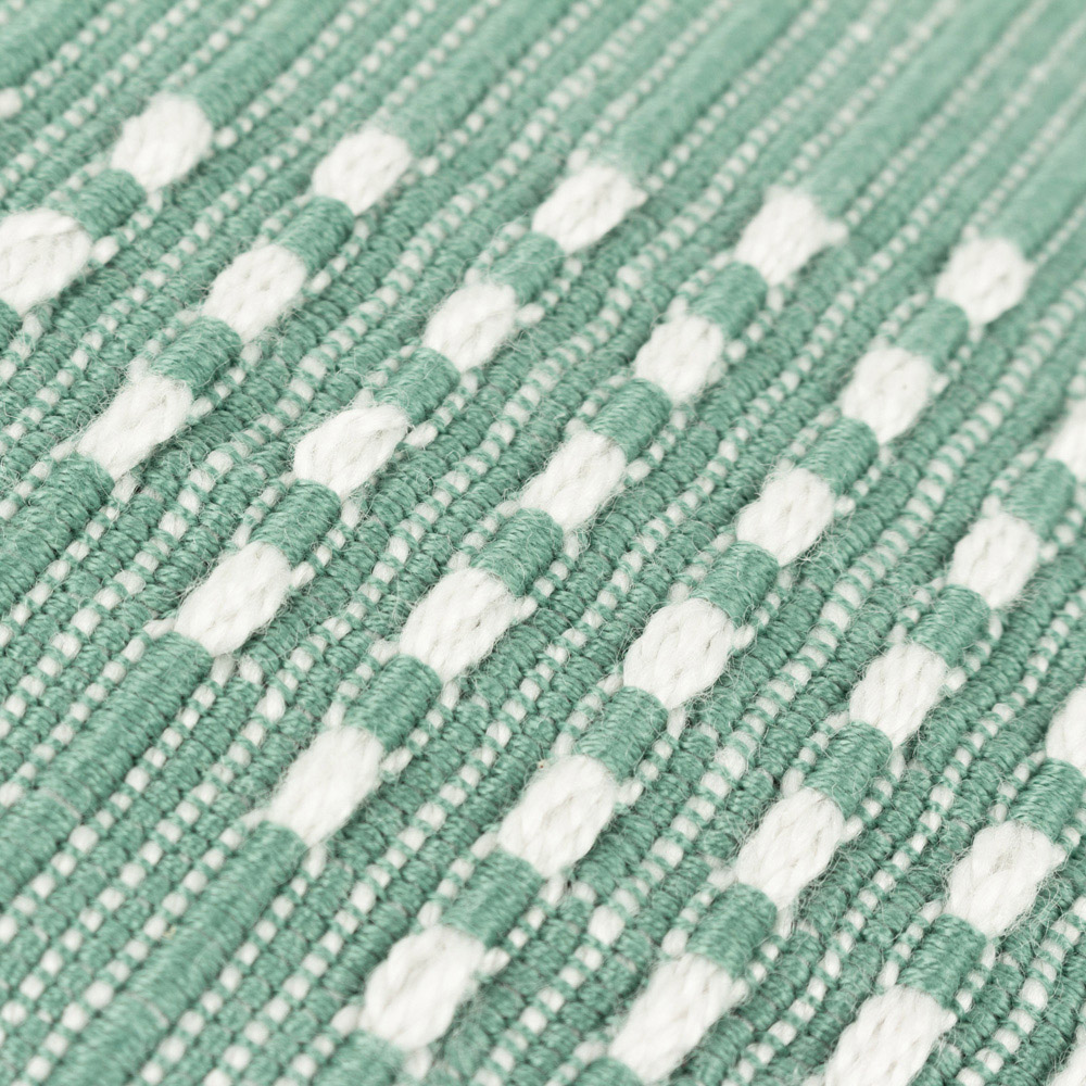 furn. Kadie Green Woven Feather Filled Cushion 45 x 45cm Image 5