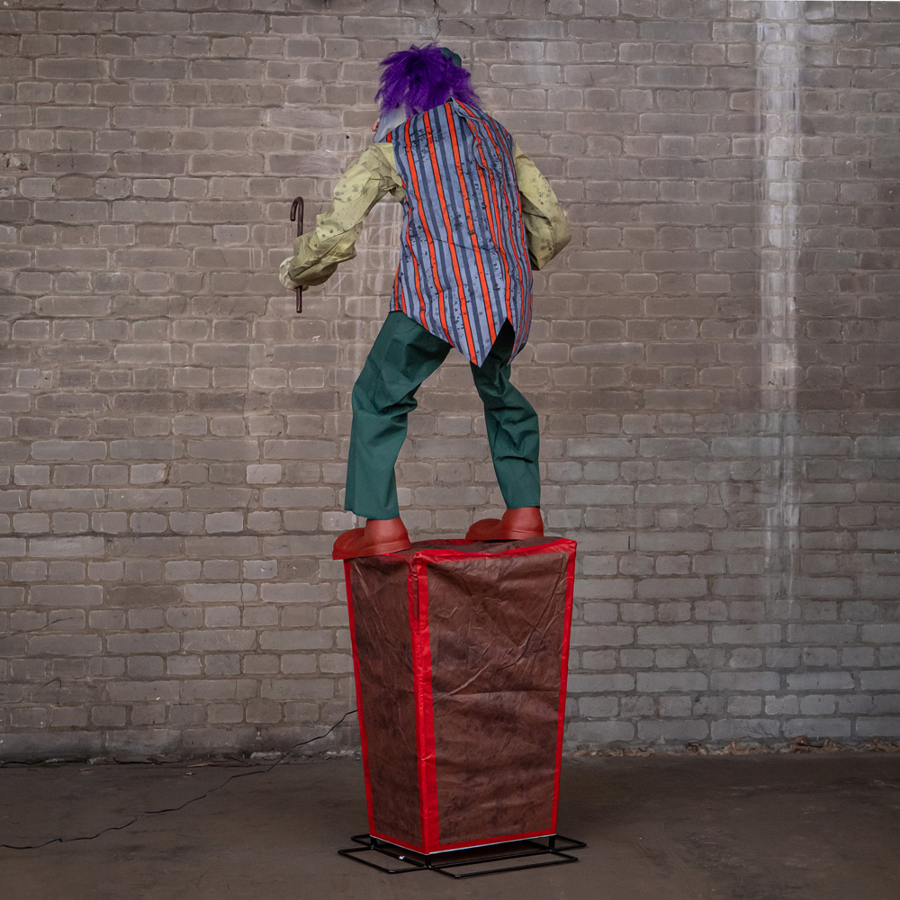 Samuel Alexander LED Carnival Barker Halloween Animatronic 6ft Image 6