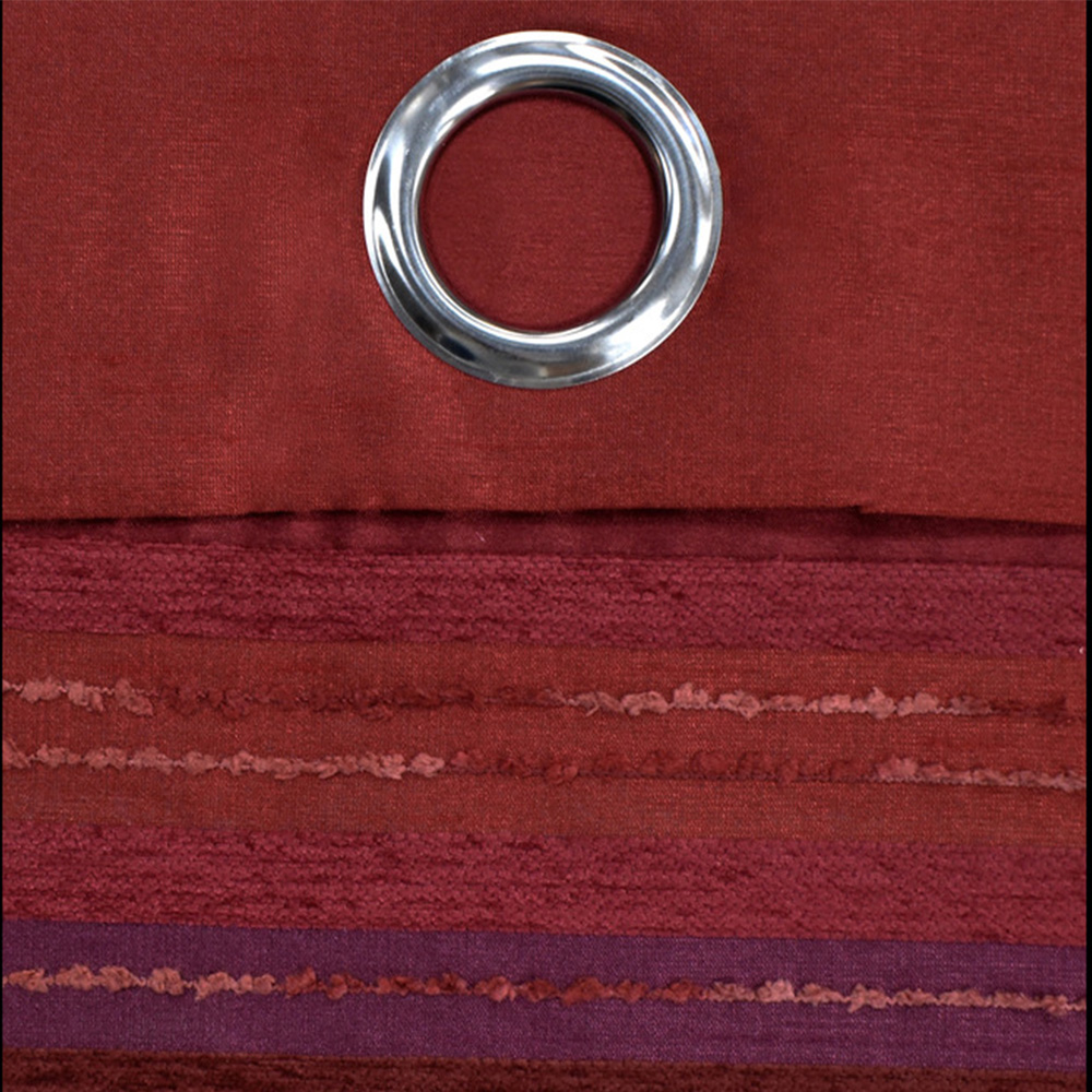 Intimates Renatta Wine Eyelet Curtains 168 x 229cm Image 3