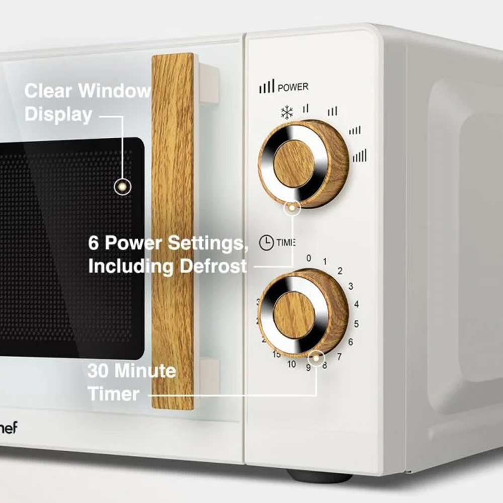 Vonhaus Cream 20L Compact Solo Microwave 700W Image 3