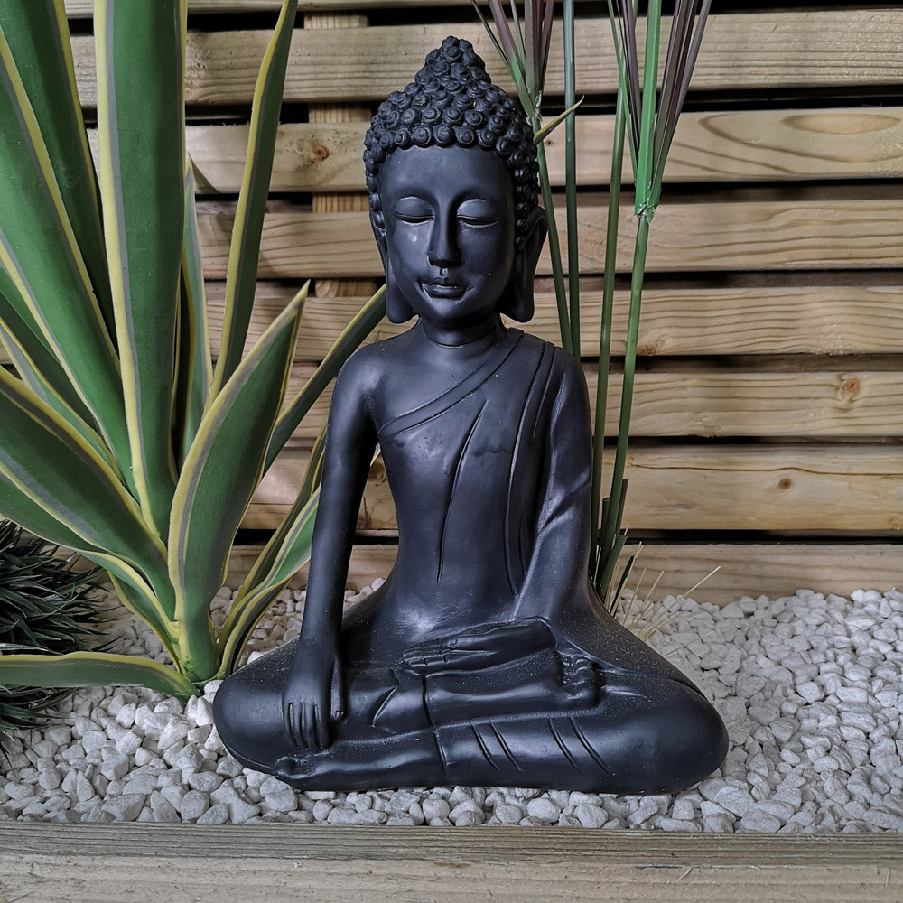 Samuel Alexander Meditating Buddha Garden Ornament 30cm Image 2