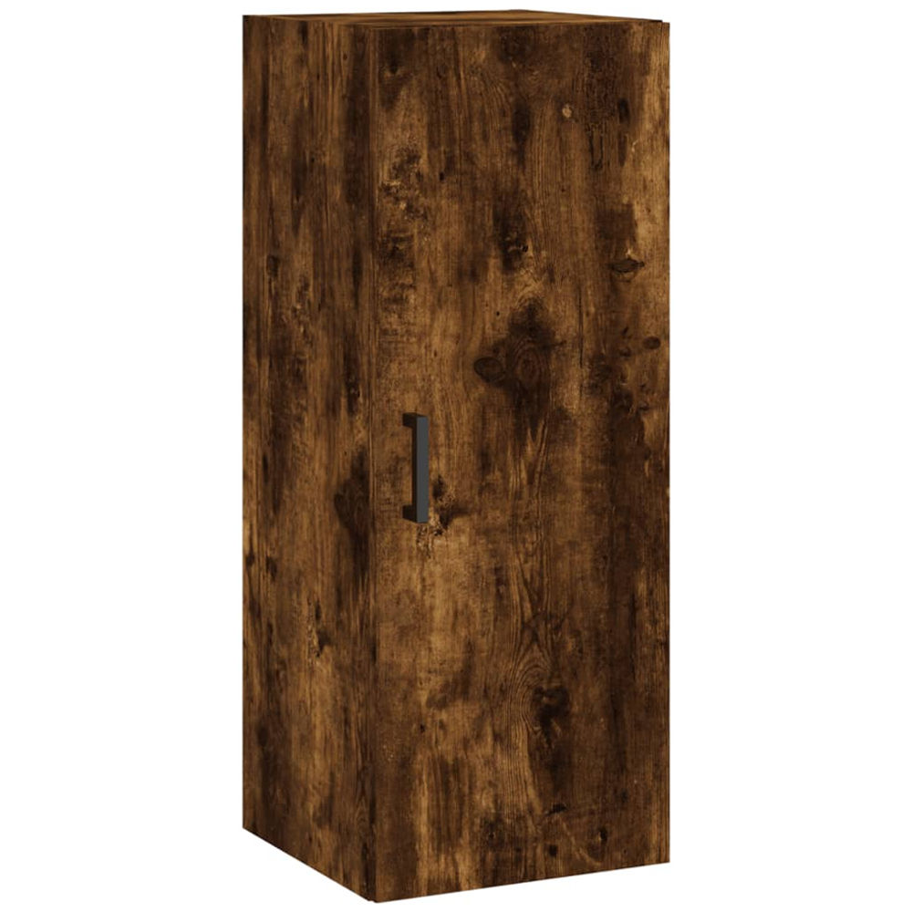 vidaXL Single Door 3 Shelf Smoked Oak Highboard Image 5
