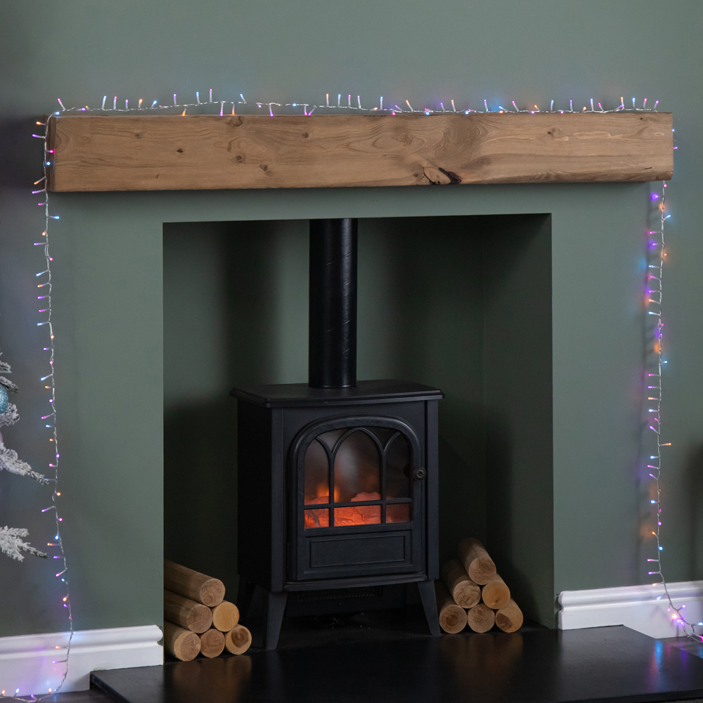 Samuel Alexander TreeBrights 1500 Rainbow LED Clear Cable Christmas String Lights 37.5m Image 2