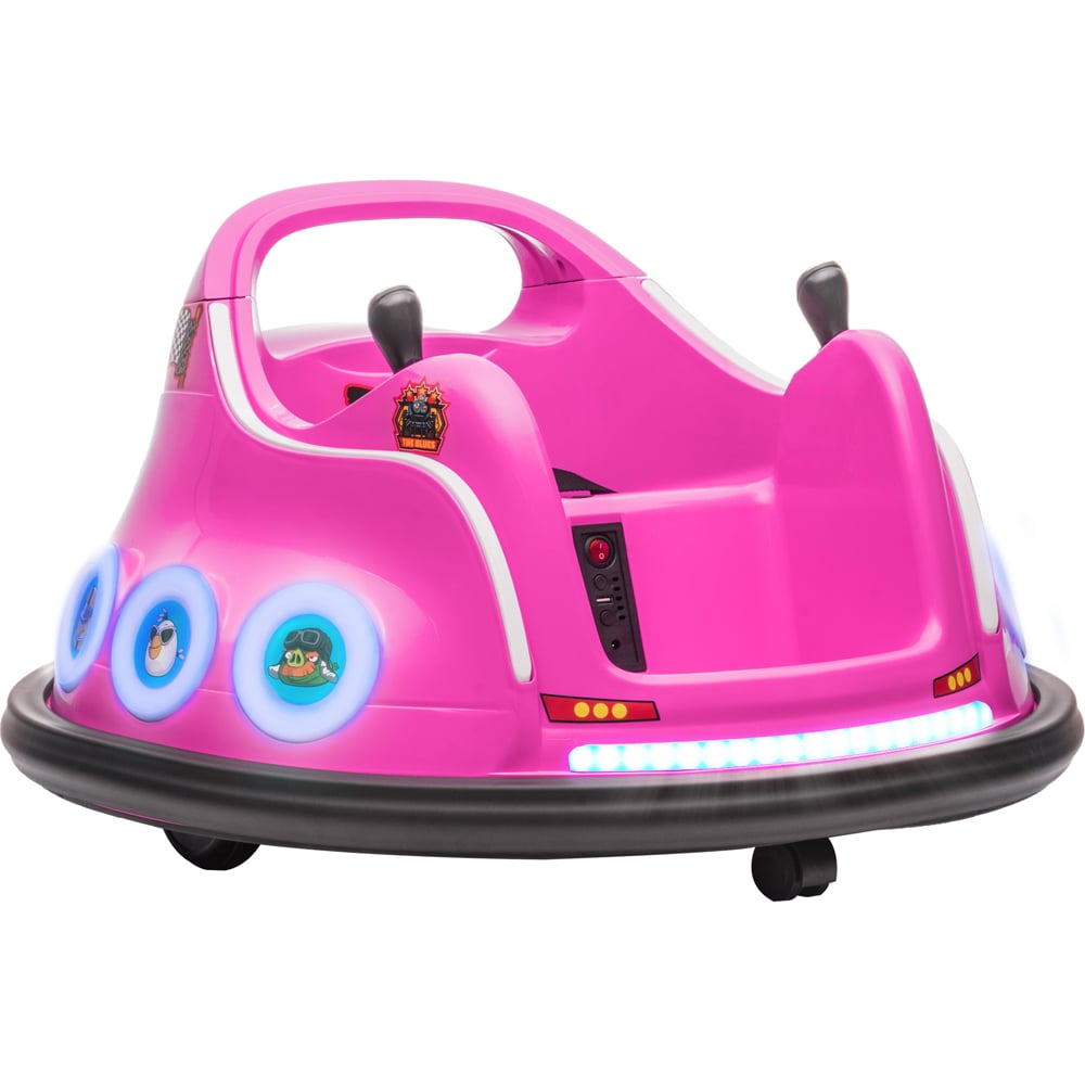 Tommy Toys Pink Angry Bird Kids Licensed Bumper Car with Joysticks Image 1