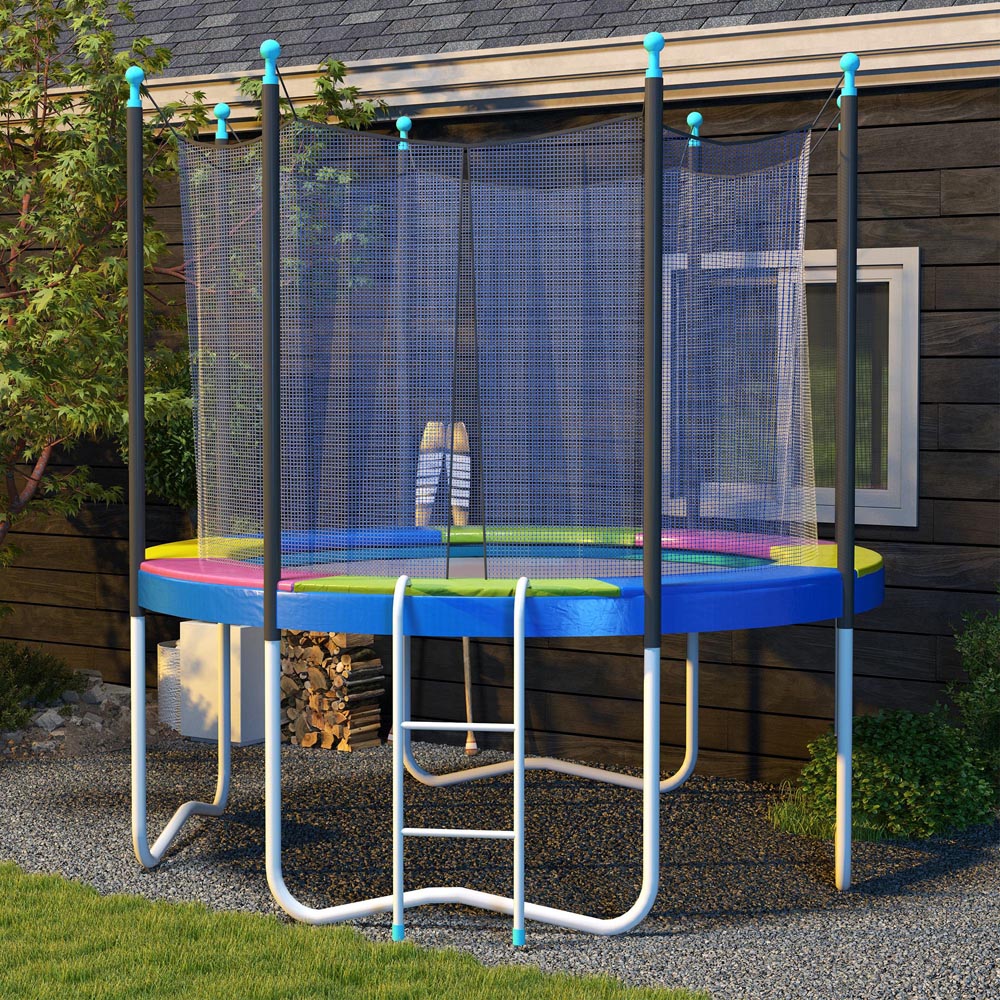 SPORTNOW 10ft Multi Coloured Trampoline Pad Spring Cover Image 4