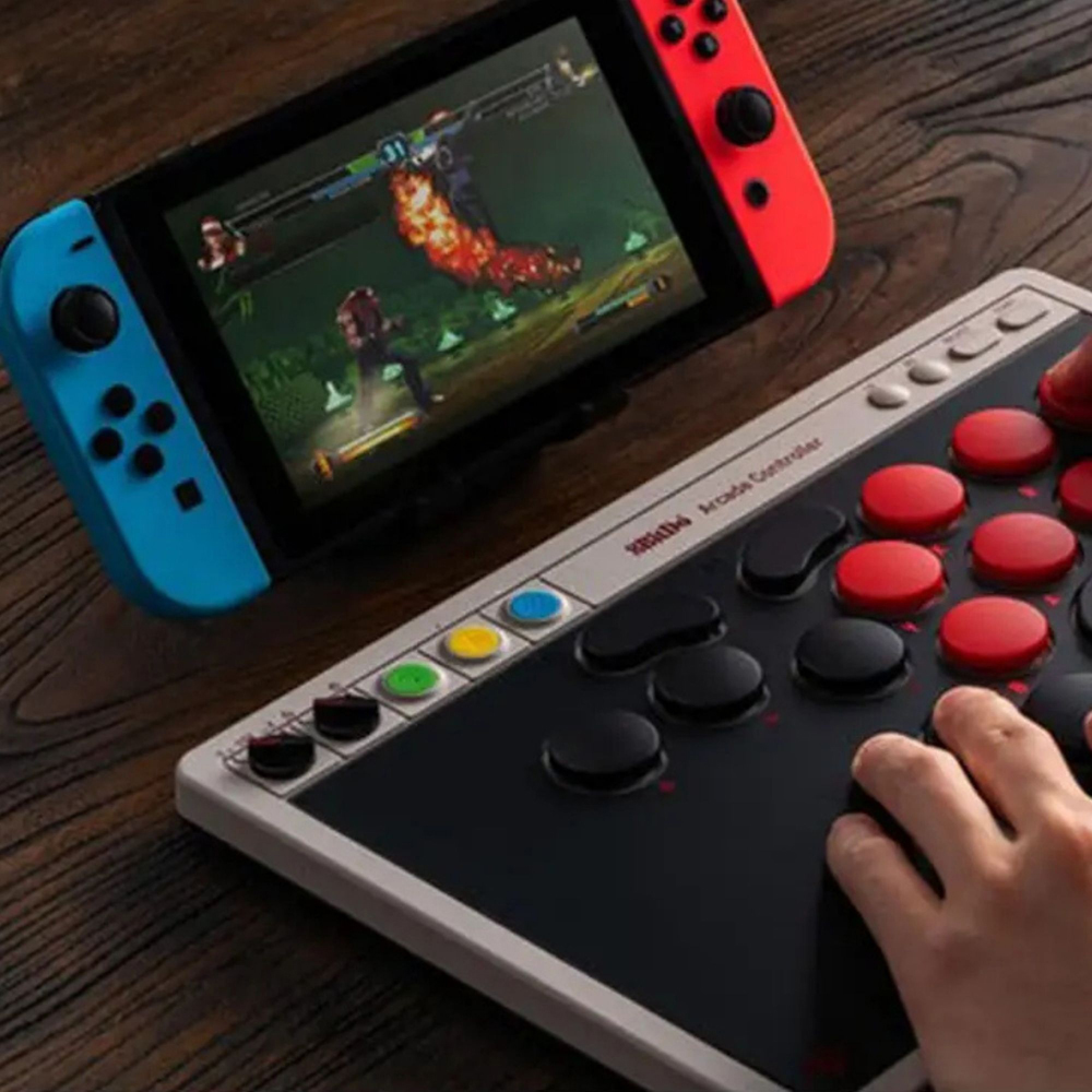 8BitDo Nintendo Switch 2 and PC Black All-Button Arcade Fight Stick Image 4