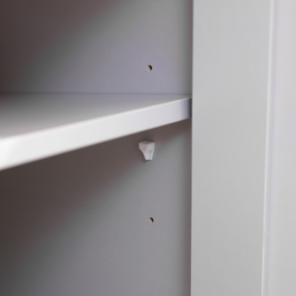 FurnitureHMD 2 Door 2 Shelf Grey and Oak Effect Wooden TV Unit Image 6