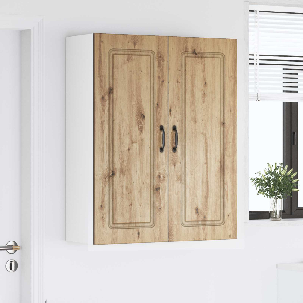vidaXL 2 Door Artisan Oak Kitchen Wall Cabinet Image 9