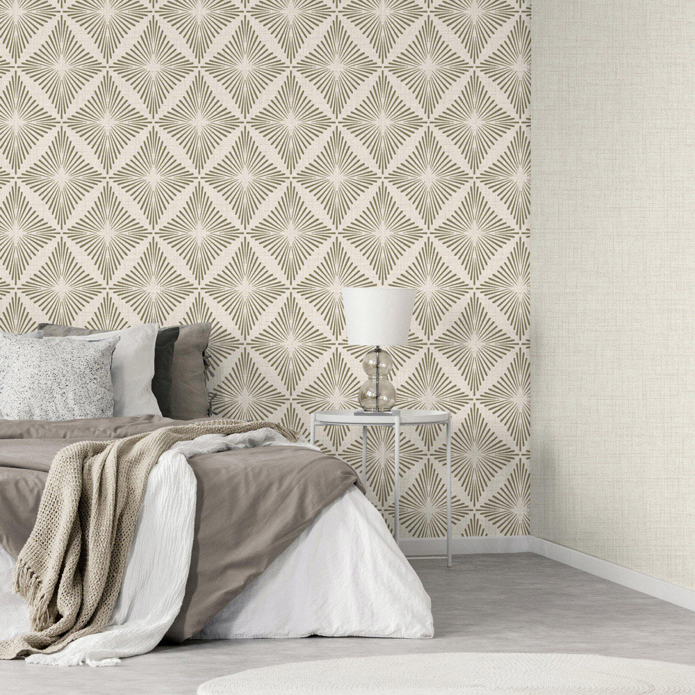 Fine Décor Denver Textured Natural Vinyl Wallpaper Image 4