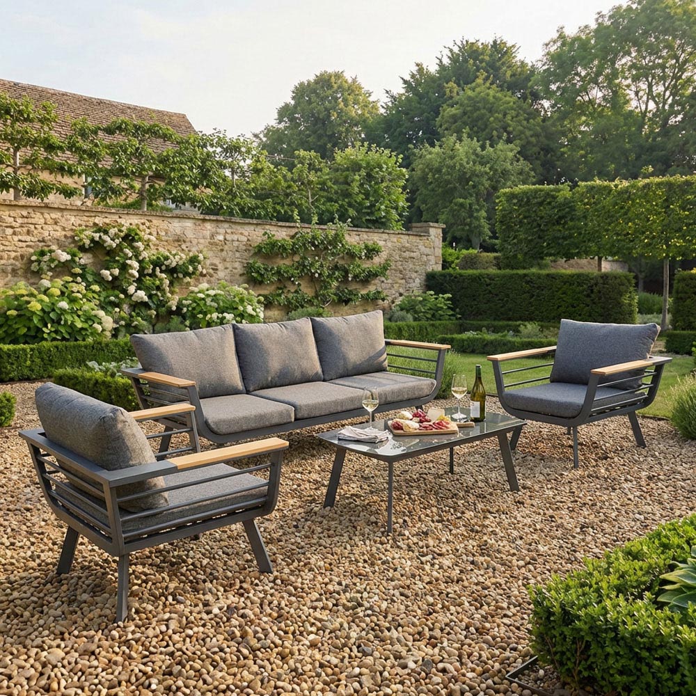 Saltram Sofa Set - Grey Image 3