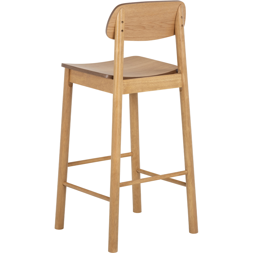 Florence Barlow Oak Bar Stool Set of 2 Image 4