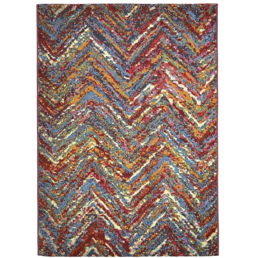 Homemaker Tropico Multicolour Zigzag Rug 120 x 170cm Image 2