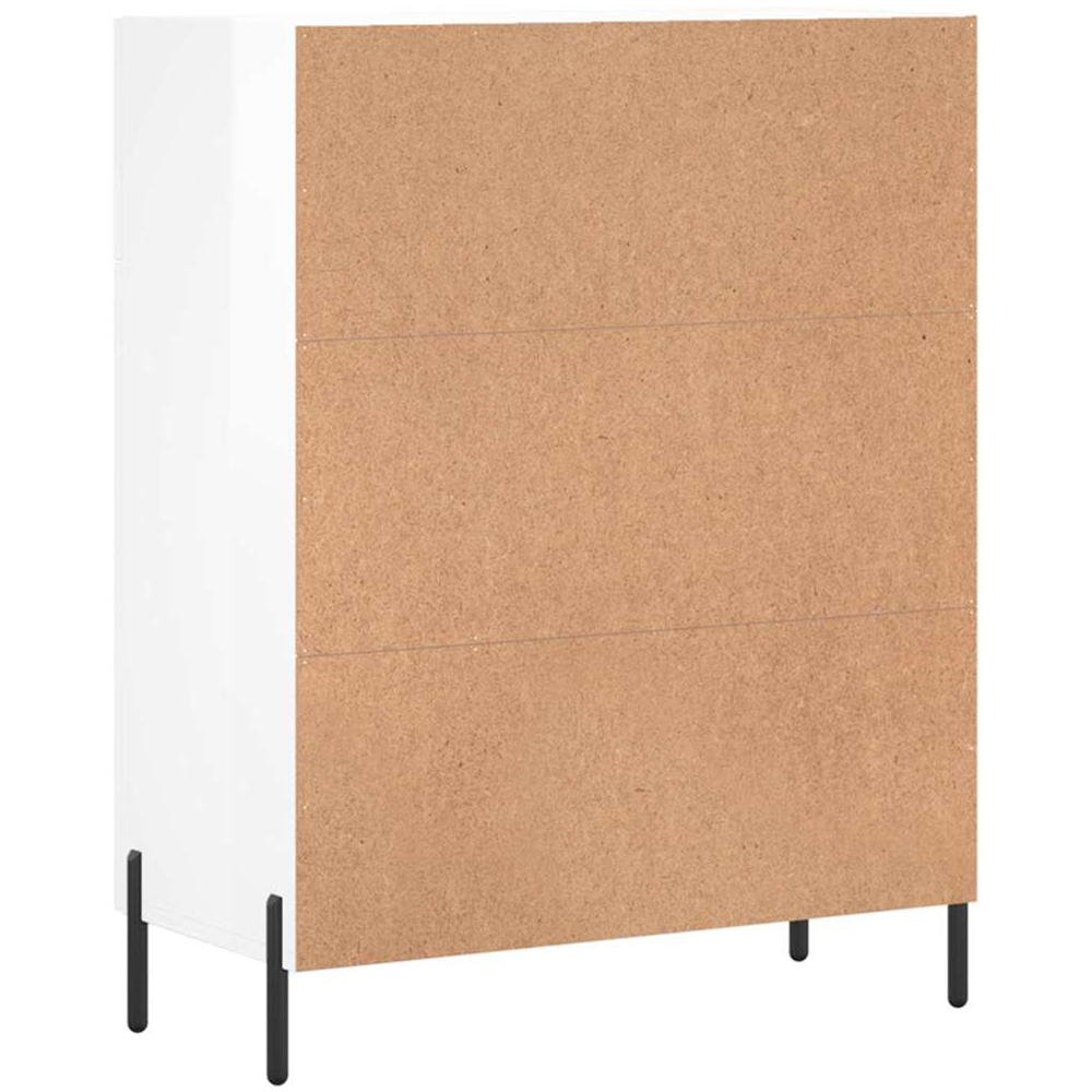 vidaXL 2 Door 2 Drawer High Gloss White Sideboard Image 8