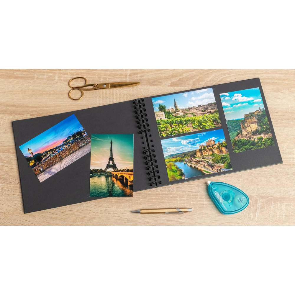 Exacompta Neo Deco Black Spiral Photo Album 50 Sheets 150 Photos Image 2