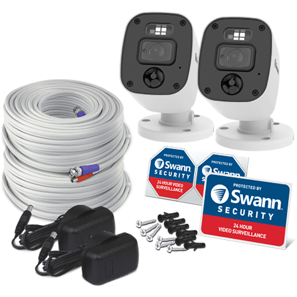 Swann 1080P Wired DVR CCTV HD Bullet Camera Kit 2 Pack Image 4