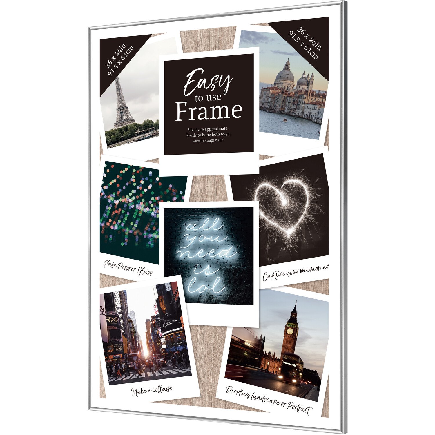 Easy Poster Frame - Silver / 36x24in Image 4