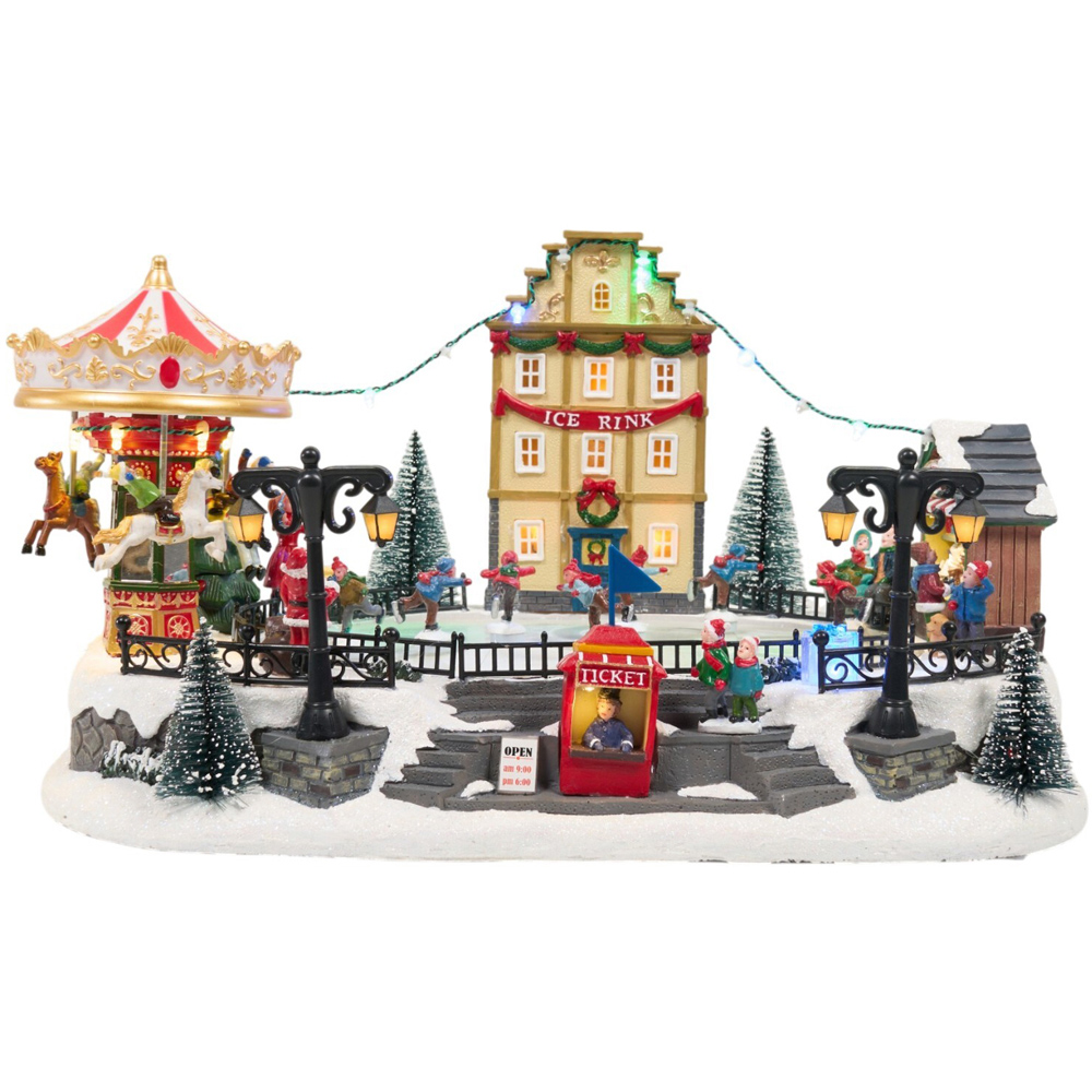 Ice Skating Christmas Model Image 8