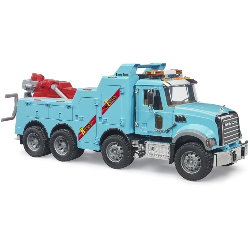 Bruder MACK Granite Light and Sound Heavy Tow Truck Image 2