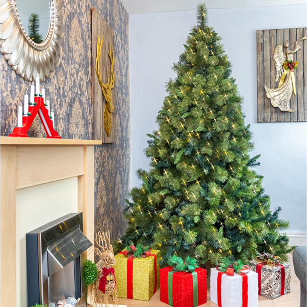 Shatchi Warm White LED Pre-Lit Kentucky Artificial Christmas Tree 5ft Image 2