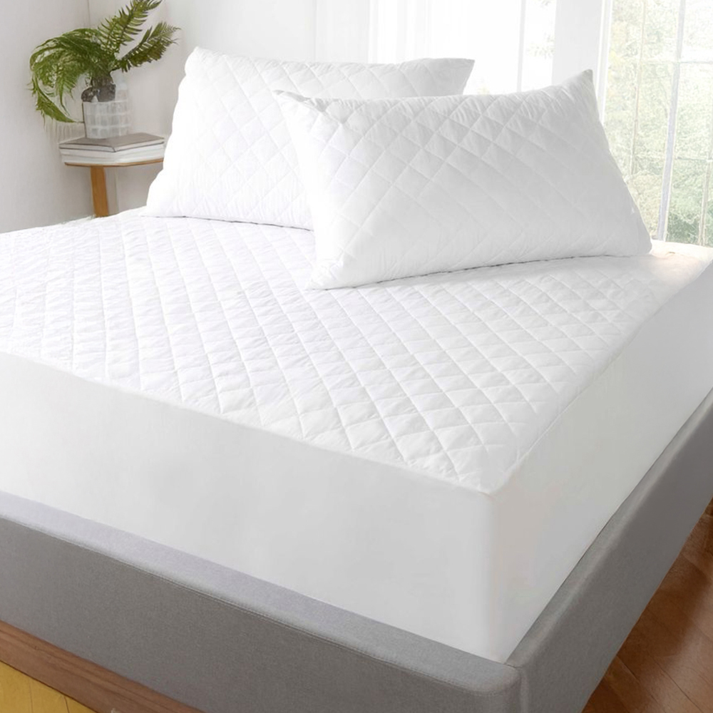 Rapport Home Single White Mattress Protector Image 2