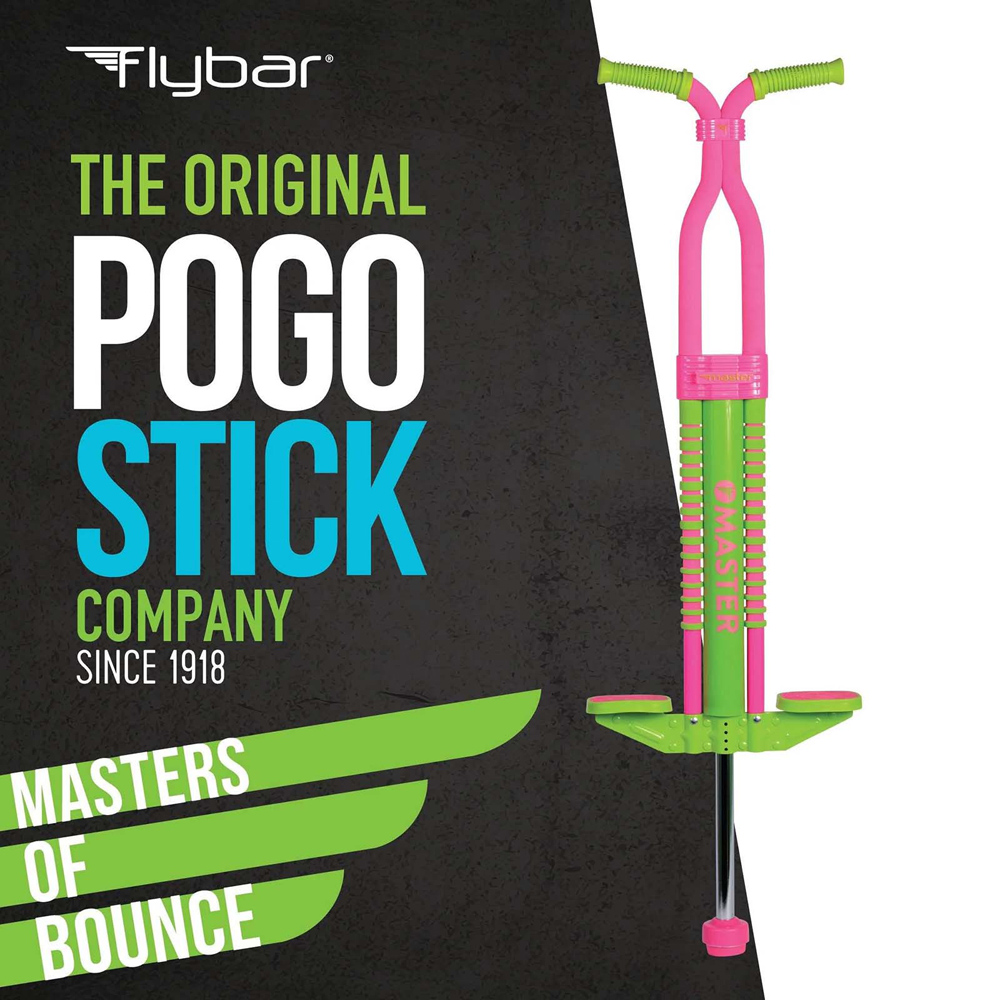 Flybar Master Pink and Green Pogo Stick Image 3