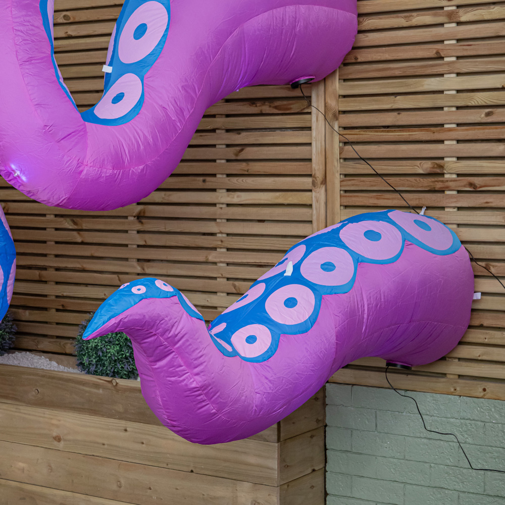 Samuel Alexander LED Large Inflatable Octopus Tentacles Halloween Decoration 6 Pack Image 8