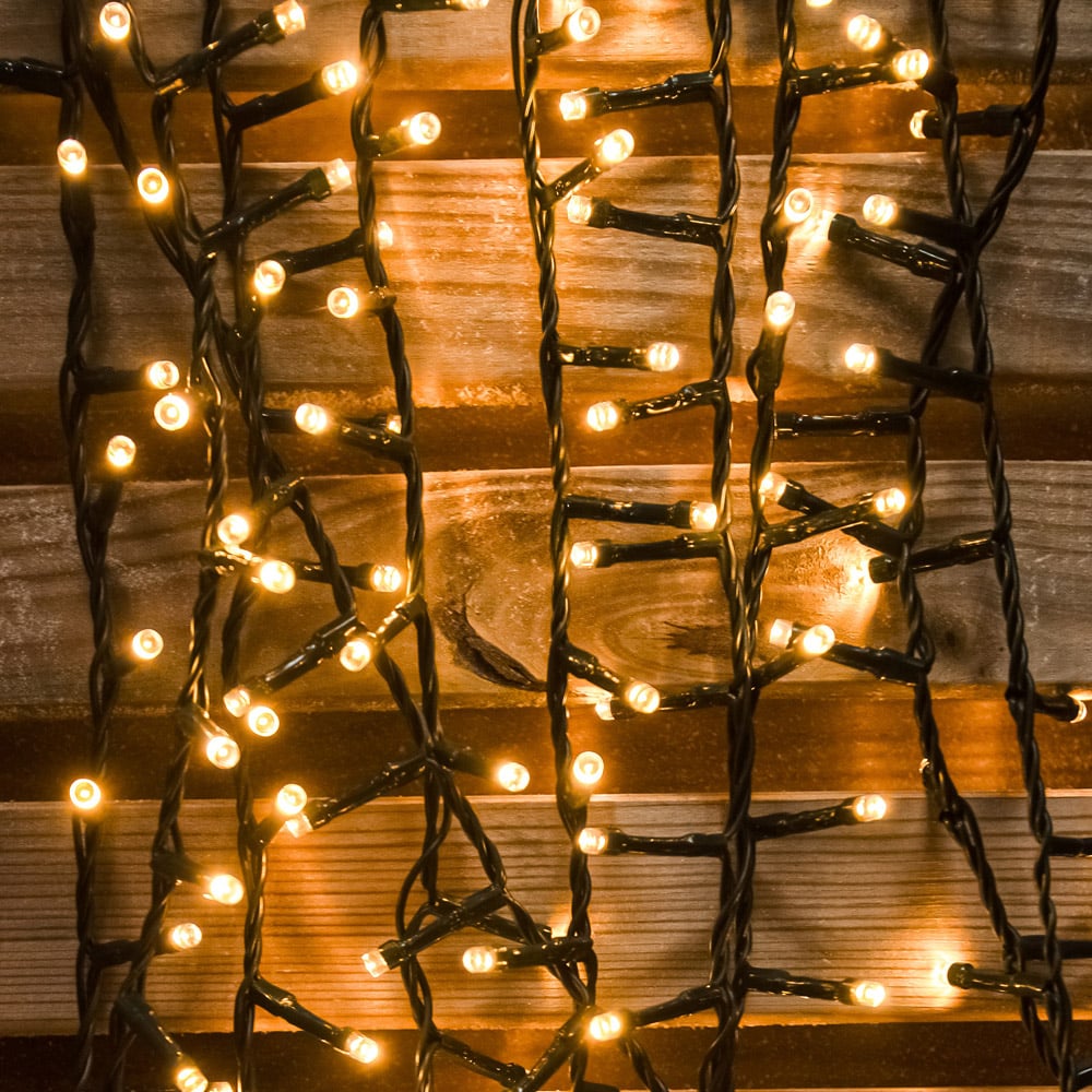 The Christmas Centre 720 Warm White LED Multifunction Green Cable String Light 64m Image 5